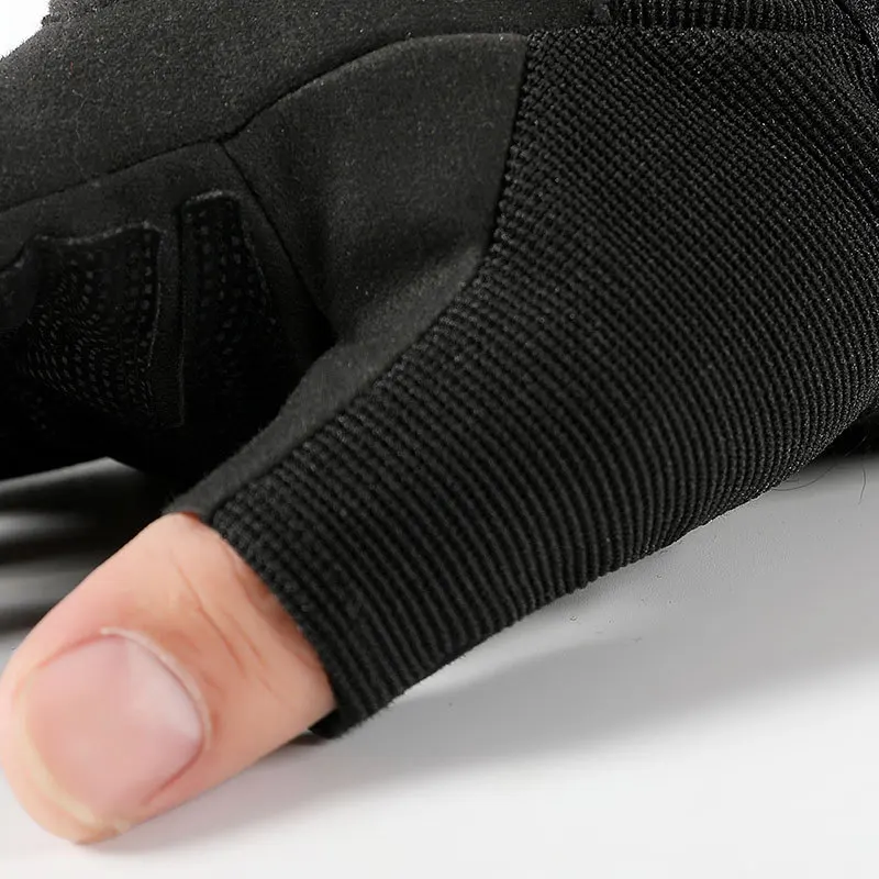 Перчатки тактические мужские военные спортивные митенки с открытыми пальцами в