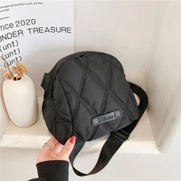 women nylon quilted large capacity handbag lady winter trend casual portable crossbody bag fashion shell shopping shoulder pouch
