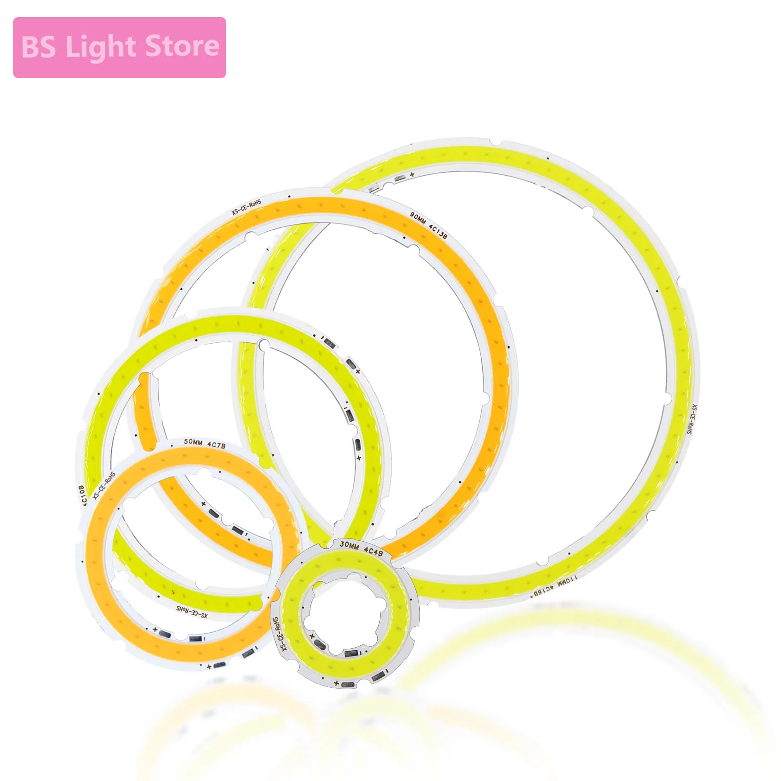 LED кольцо Angel Eyes тёплый/холодный белый свет 2-12 Вт