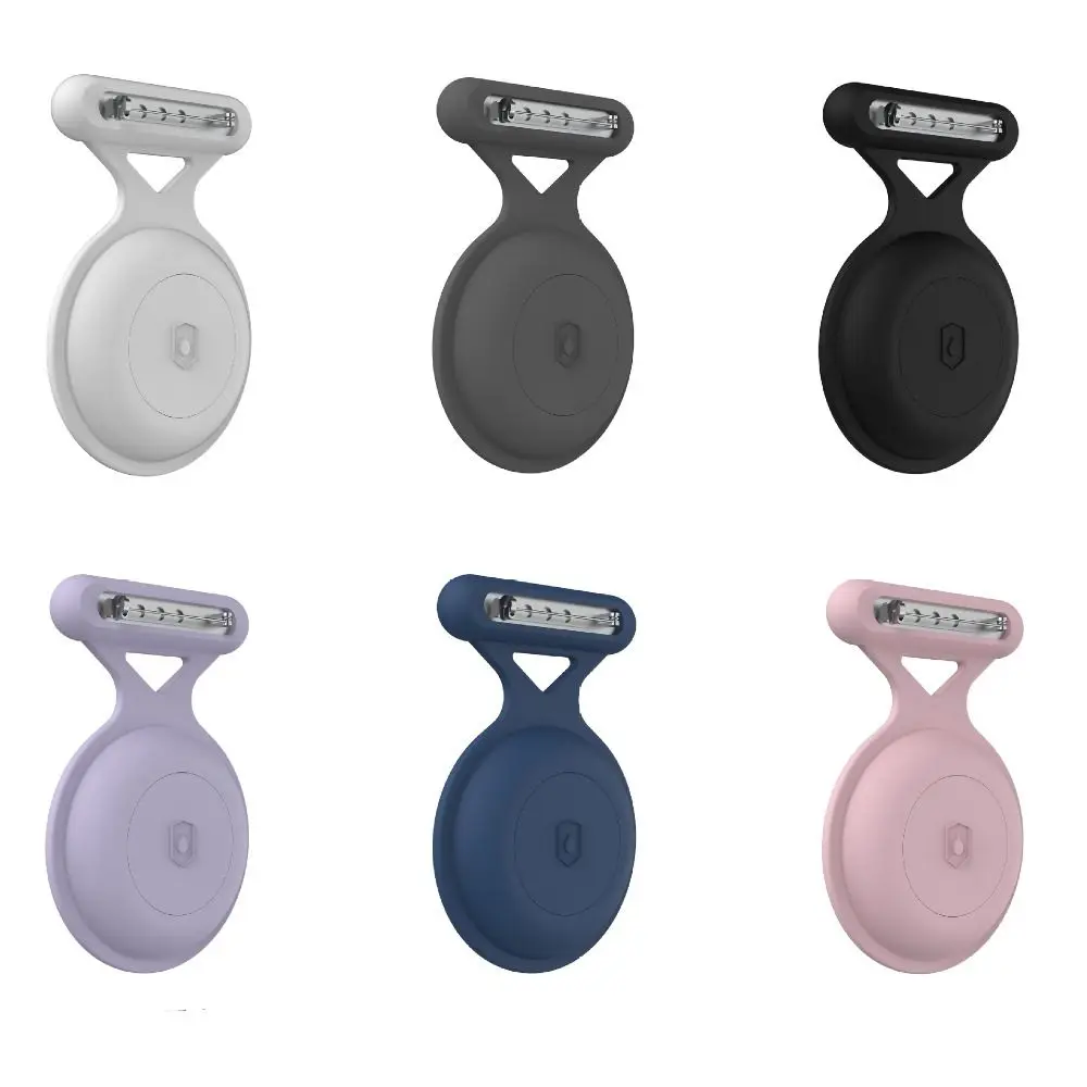 

Silicone Tracker Case Waterproof Anti-scratch Protective Shell Sleeve Keychain Hidden Brooch Pin Holder Case for AirTag Kids