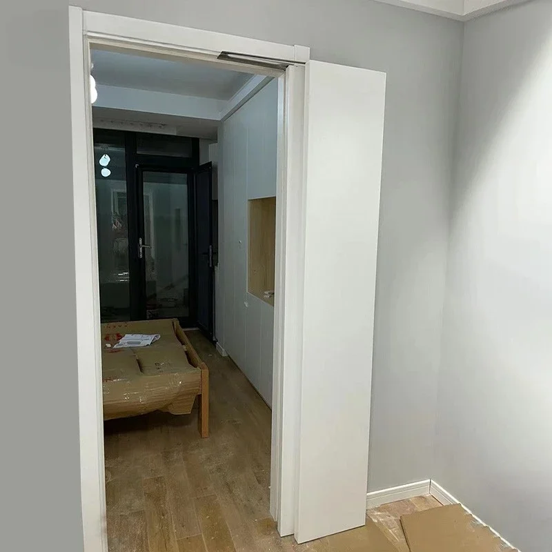 Настраиваемая складная дверь для кухни деревянная ванная комната плоская