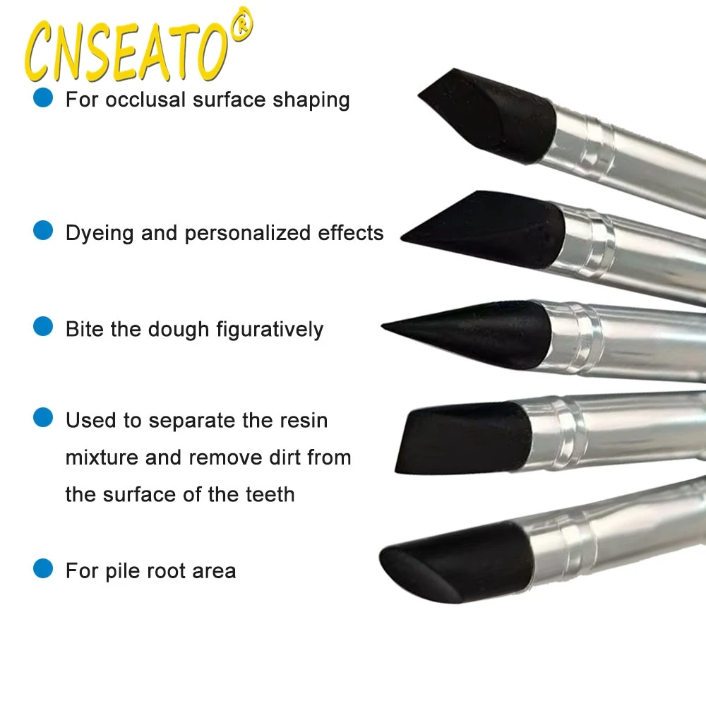 5 шт. зубная кисть из смолы ручка для дизайна ногтей кисти формирования