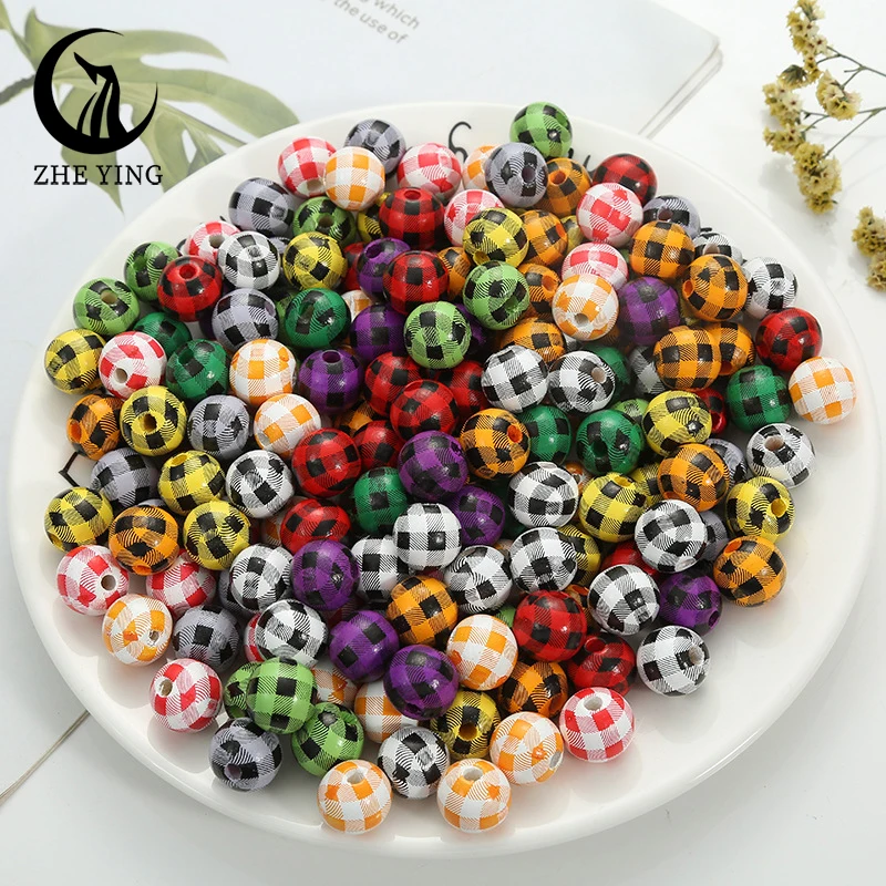 

Multicolor Round Spacer Wood Beads 16/20mm Wooden Loose Beads for Jewelry Making Baby Rattle Beading Findings