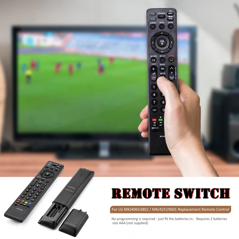 

For LG MKJ40653802 / MKJ42519601 Replacement Remote Control Black 230*50*20mm/9.05*1.96*0.78''