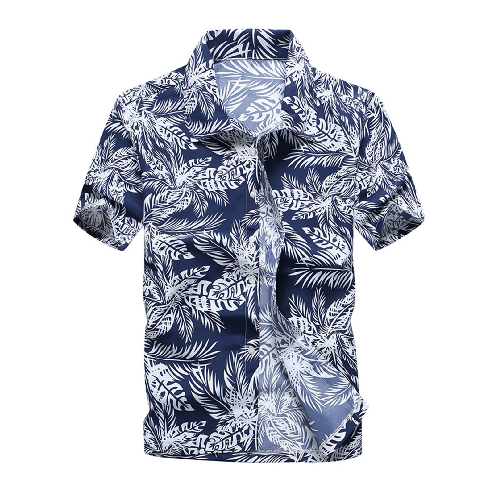 Fashion Mens Hawaiian Shirt Male Casual Colorful Printed Beach Shirts Short Sleeve Plus Size 5XL Hawaiana