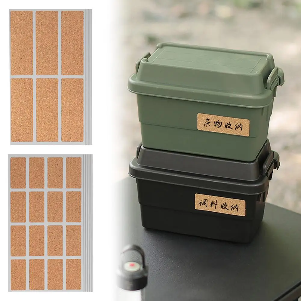 

36/96 Pcs Paper Outdoor Waterproof Paper Label Self Label Sticker Name Waterproof Note Label Adhesive Self-adhesive Paper S C8n8