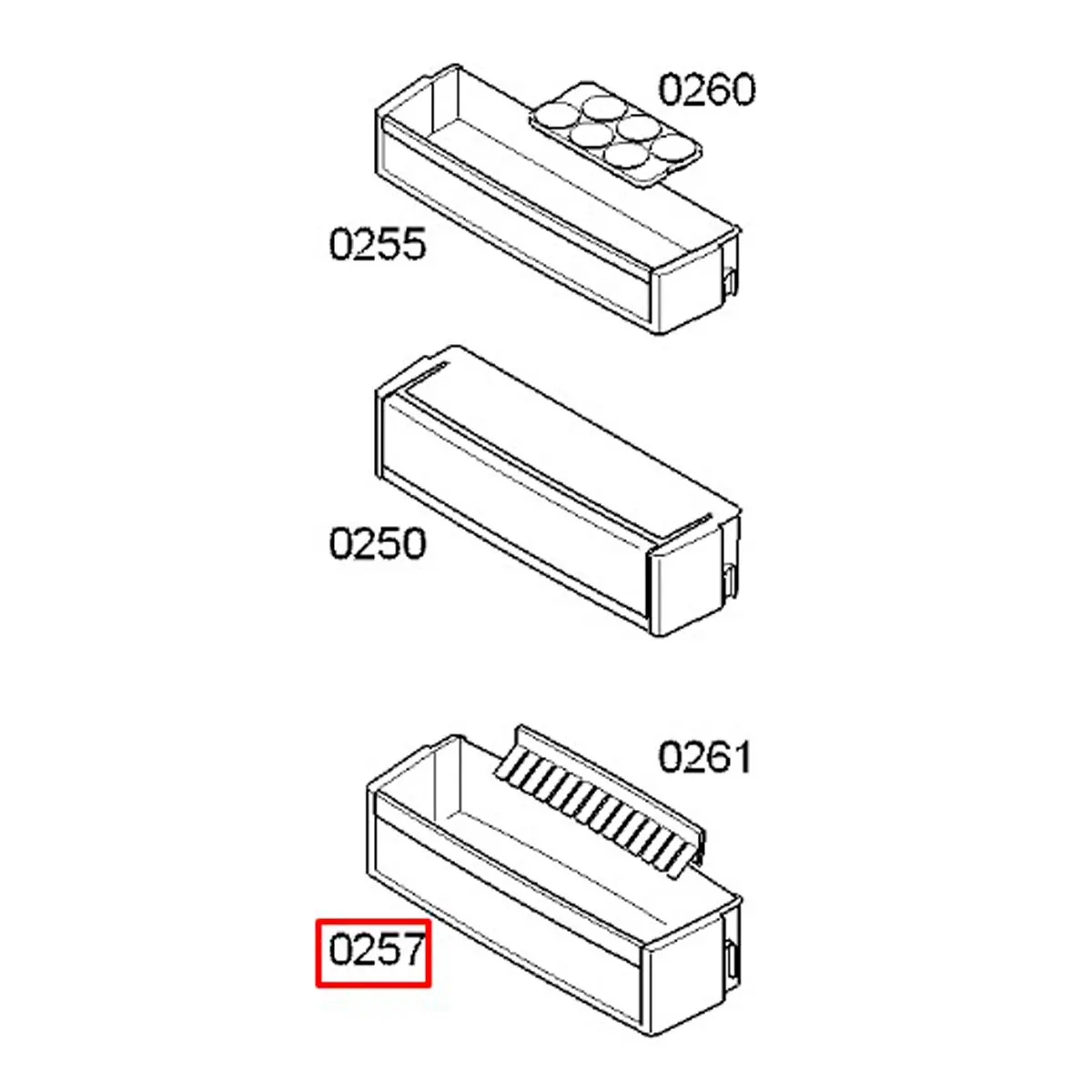 Полка на дверь холодильника Bosch KGN46/KGN49.. | Бытовая техника