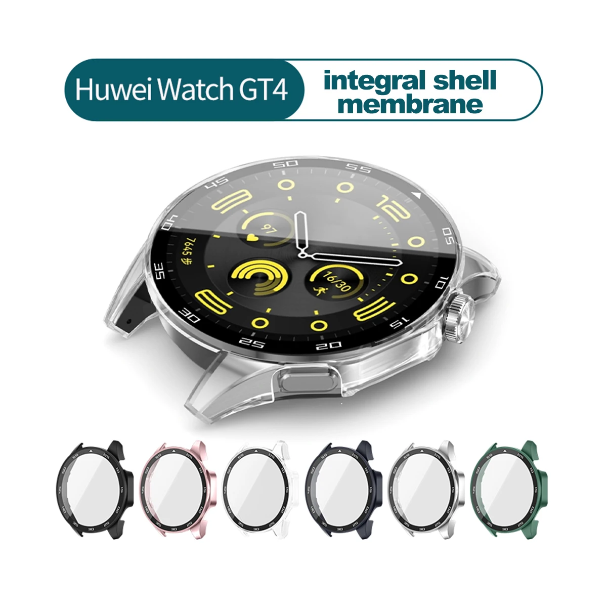 Чехол из закаленного стекла + ПК для Huawei Watch GT 4 46 мм 41 / GT4 аксессуары умных часов