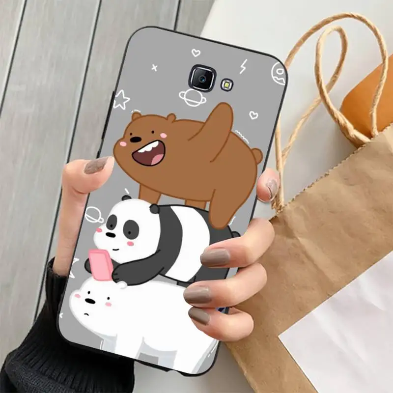 Cute Cartoon Bear Phone Case for Samsung J 2 3 4 5 6 7 8 prime plus 2018 2017 2016 core