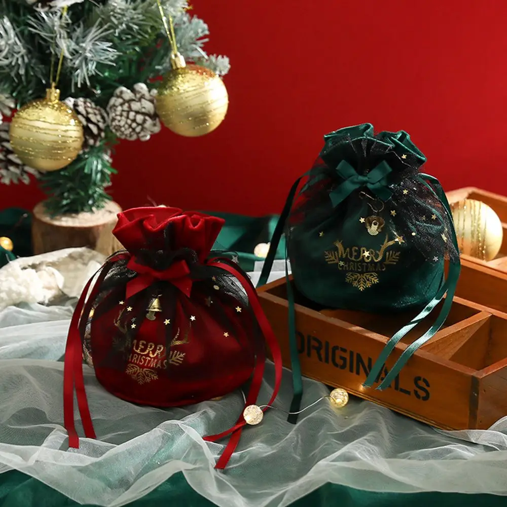 

Portable Party Decoration Ornaments Packing Bags Gift Bag Drawstring Pouch Velvet Pouch Candy Storage Bags