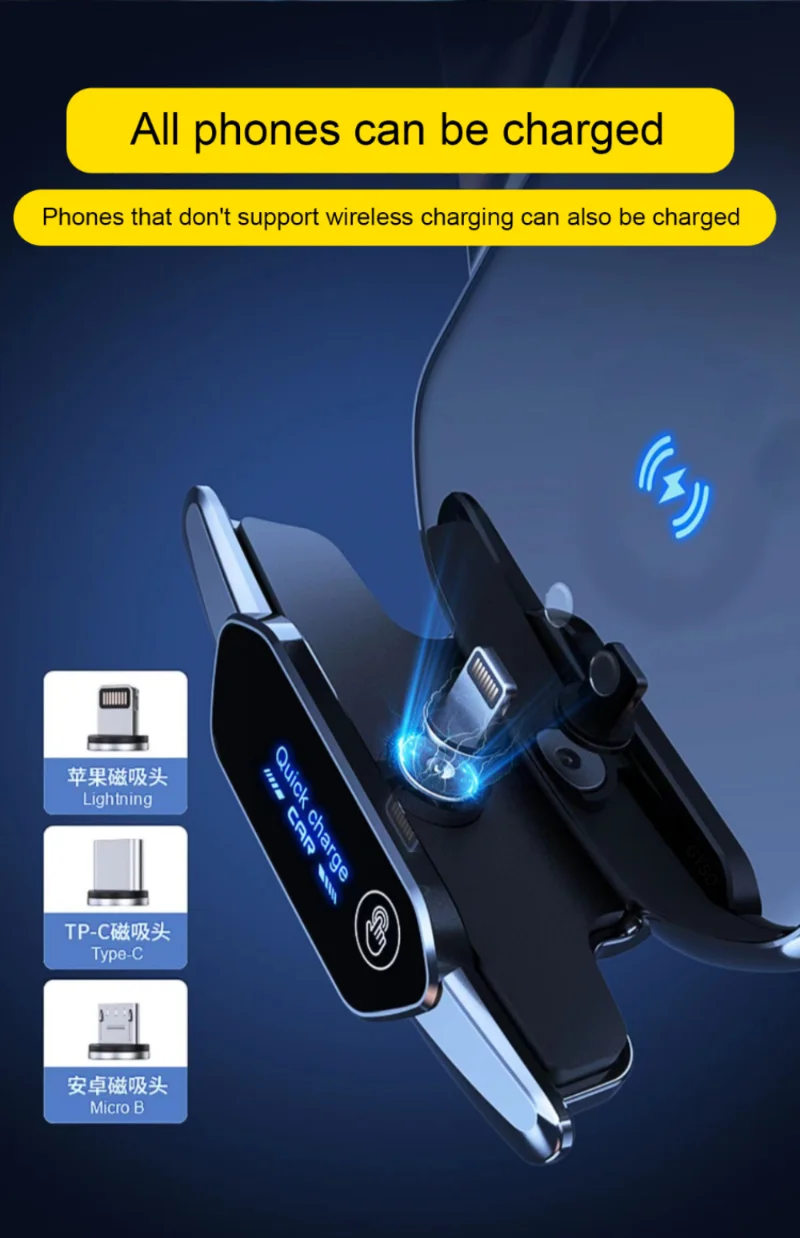 20W Wireless Charger Car Holder Magnetic Car Air Vent Stand Phone Holder for iPhone 14 13 Pro Max Xiaomi Samsung Fast Charging