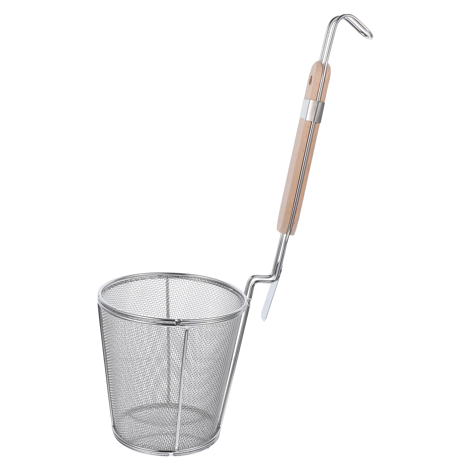 

Metal Basket Stainless Steel Colander Noodle Strainer Spoon Straining Fine Mesh Sifter Kitchen