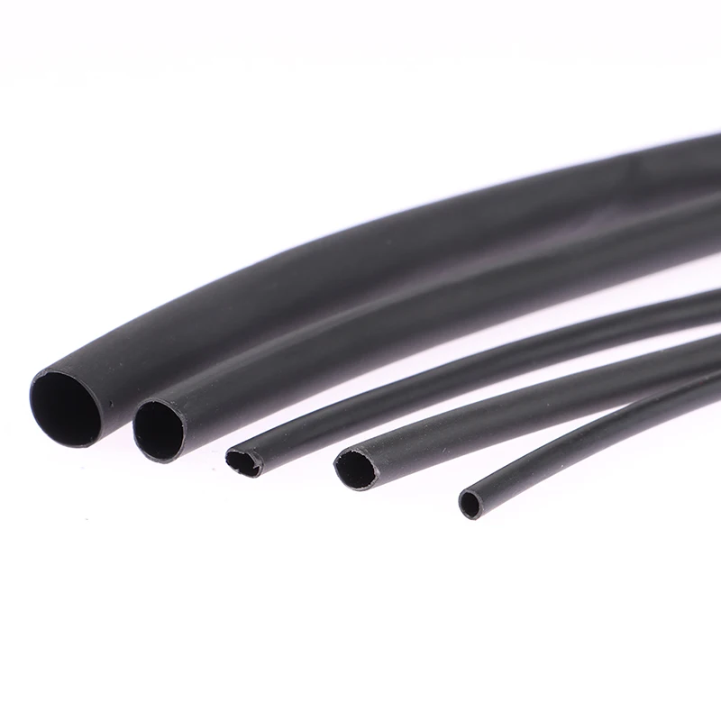 

3:1 Black 1.6mm 2.4mm 3.2mm 4.8mm 6.4mm Diameter Heat Shrink Heatshrink Tubing Tube Sleeving Wrap