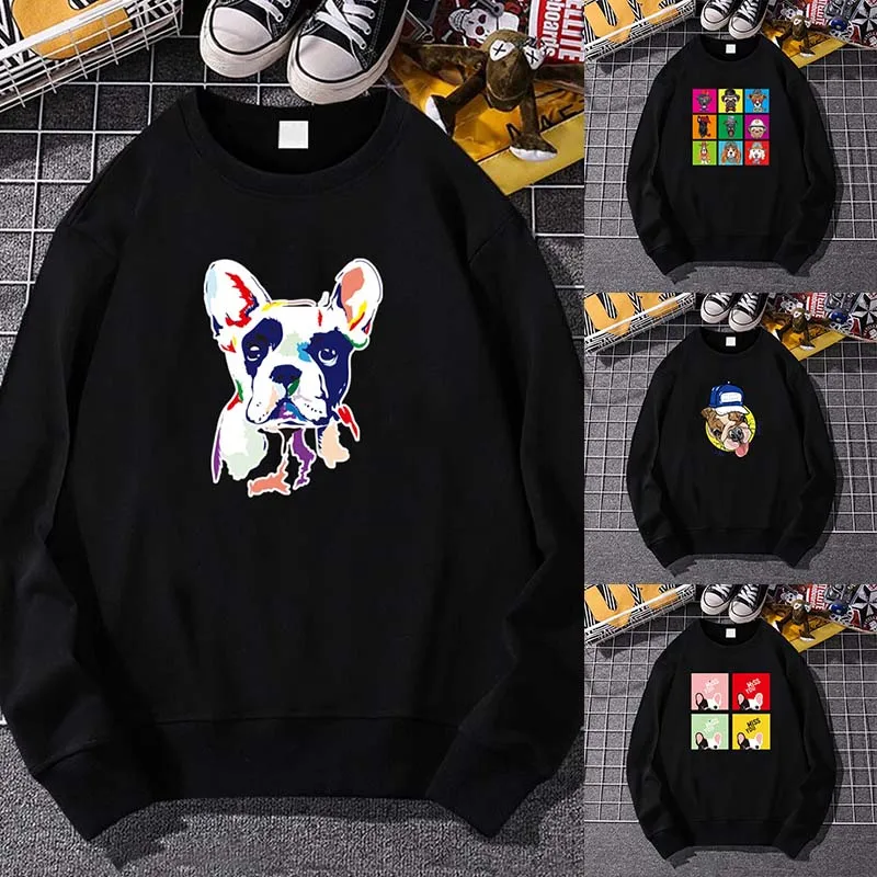 

Hoodie Women Men Trend Harajuku Style Spring Autumn Clothes Loose Hip-hop Dog Print Streetwear Couple Fashion Long Sleeve Tops