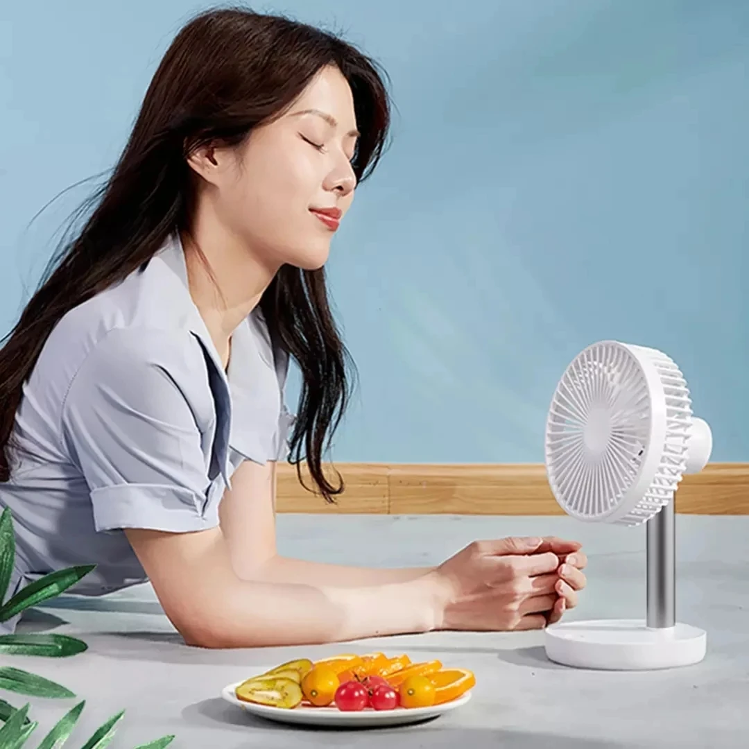 Настольный вентилятор Xiaomi Jipin емкость аккумулятора 4000 мАч 4 режима портативный