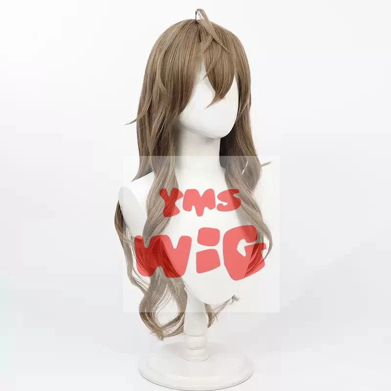 Кровавый Groovy Vtuber Nijisanji Kanae Косплей Парик 80 см Коричневые термостойкие