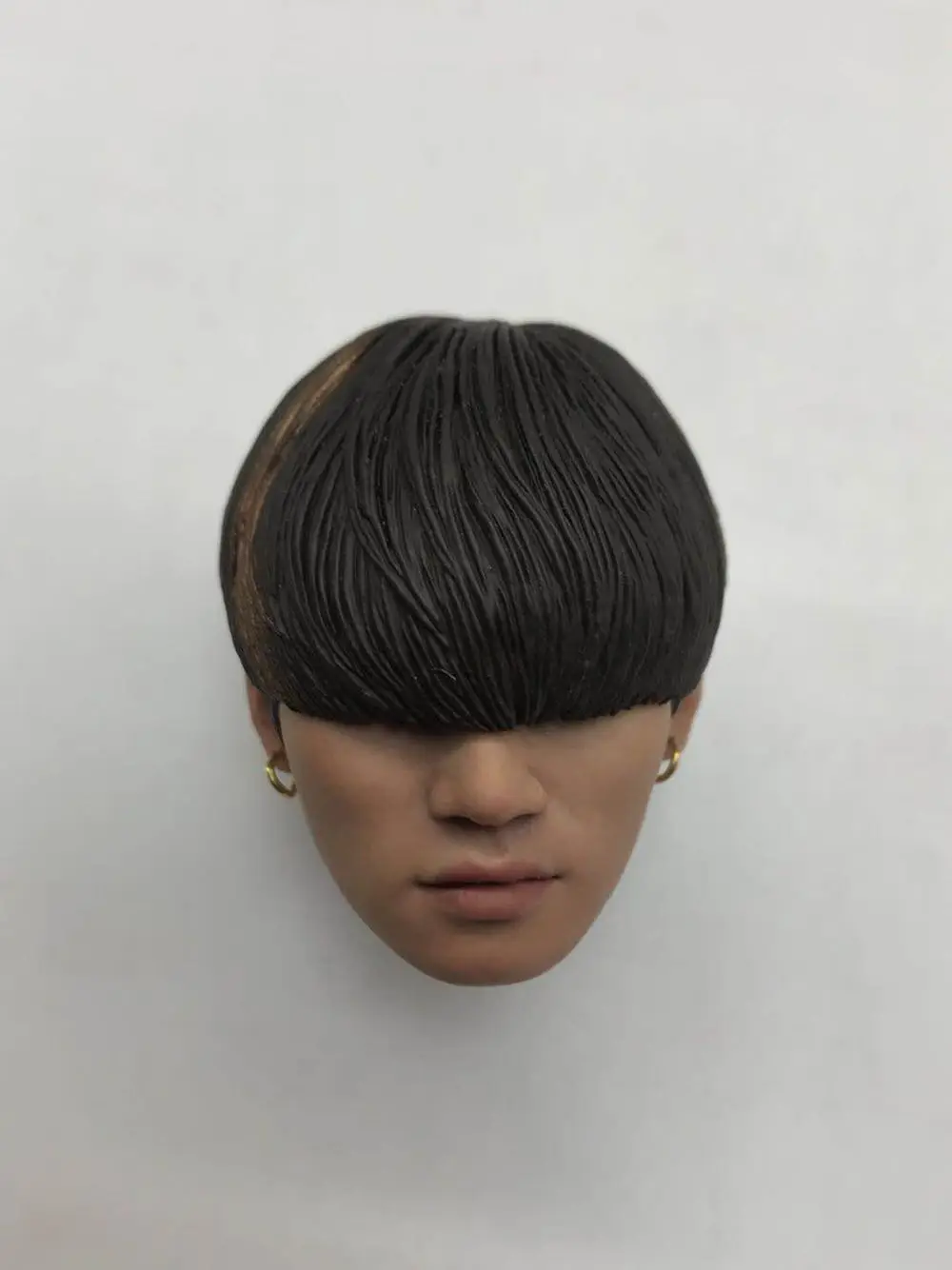 Custom Black Hair bigbang 1/6 Scale Head Sculpt The Good For 12