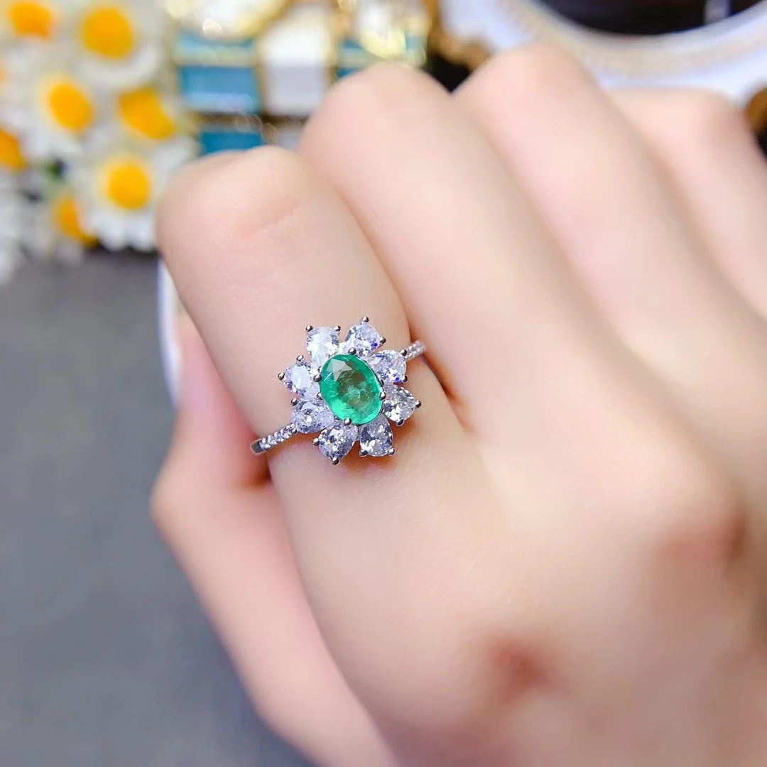 Обручальное кольцо для женщин 5 мм * 7 0.6ct искусственное свадебное ювелирное