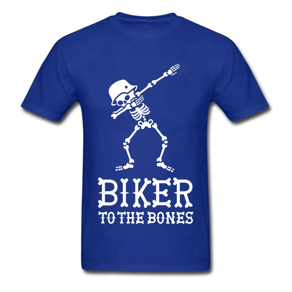 

Dab Dabbing Biker To The Bones Normal T-Shirt Skull Skeleton Electronic Dance Music Popular Tshirt For Men Cool Custom Gift 3D