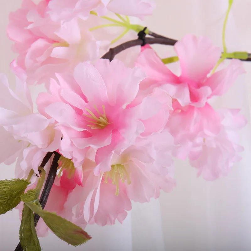 Искусственная вишневая Цветочная лоза хорошего качества подвесные шелковые