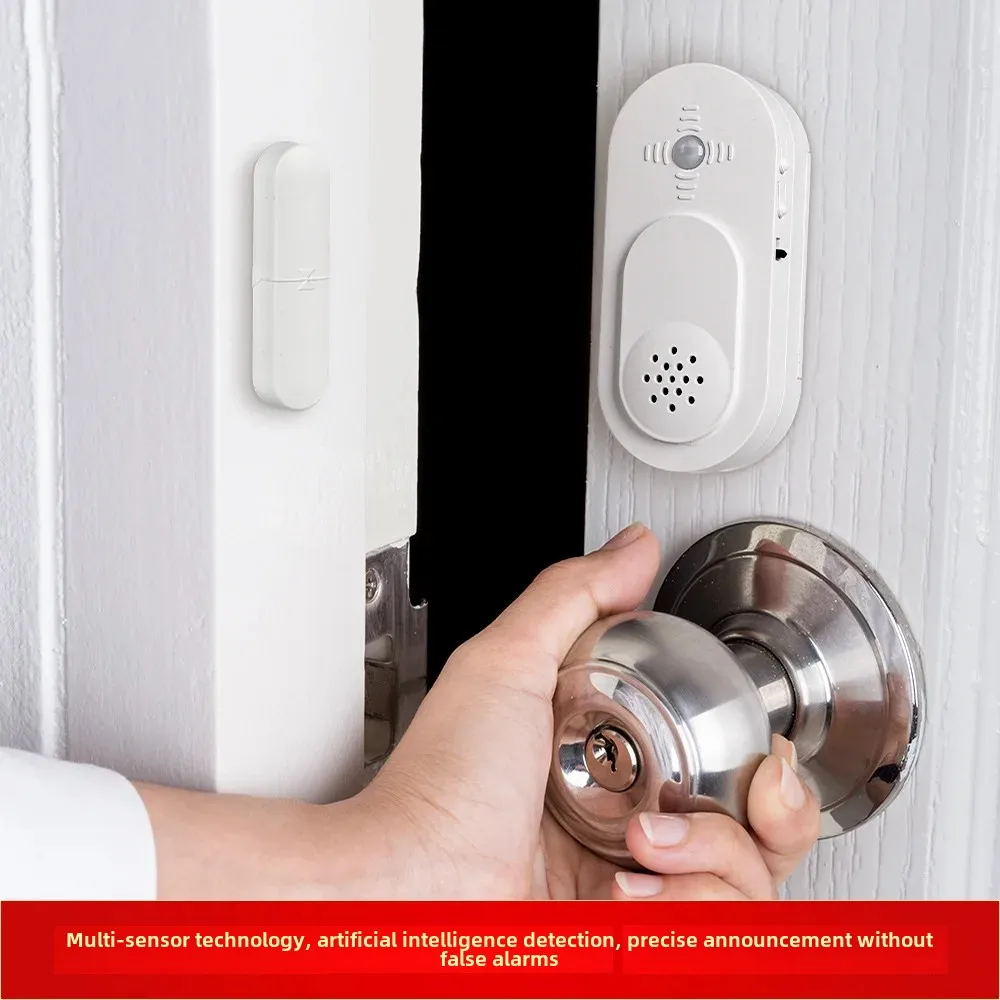 Smart Voice Prompt Keyless Lock Window Gas Reminder Content Customizable Door Magnet PIR Outdoor Device From China