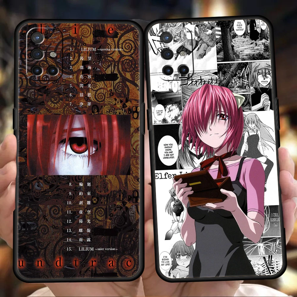 Japan Amine Elfen Lied Lucy Nyu Phone Case Cover for OnePlus 11 10R 10 9 8 8T 7T 7 Nord N100 N200 2T CE 2 Pro Plus 5G Soft Shell