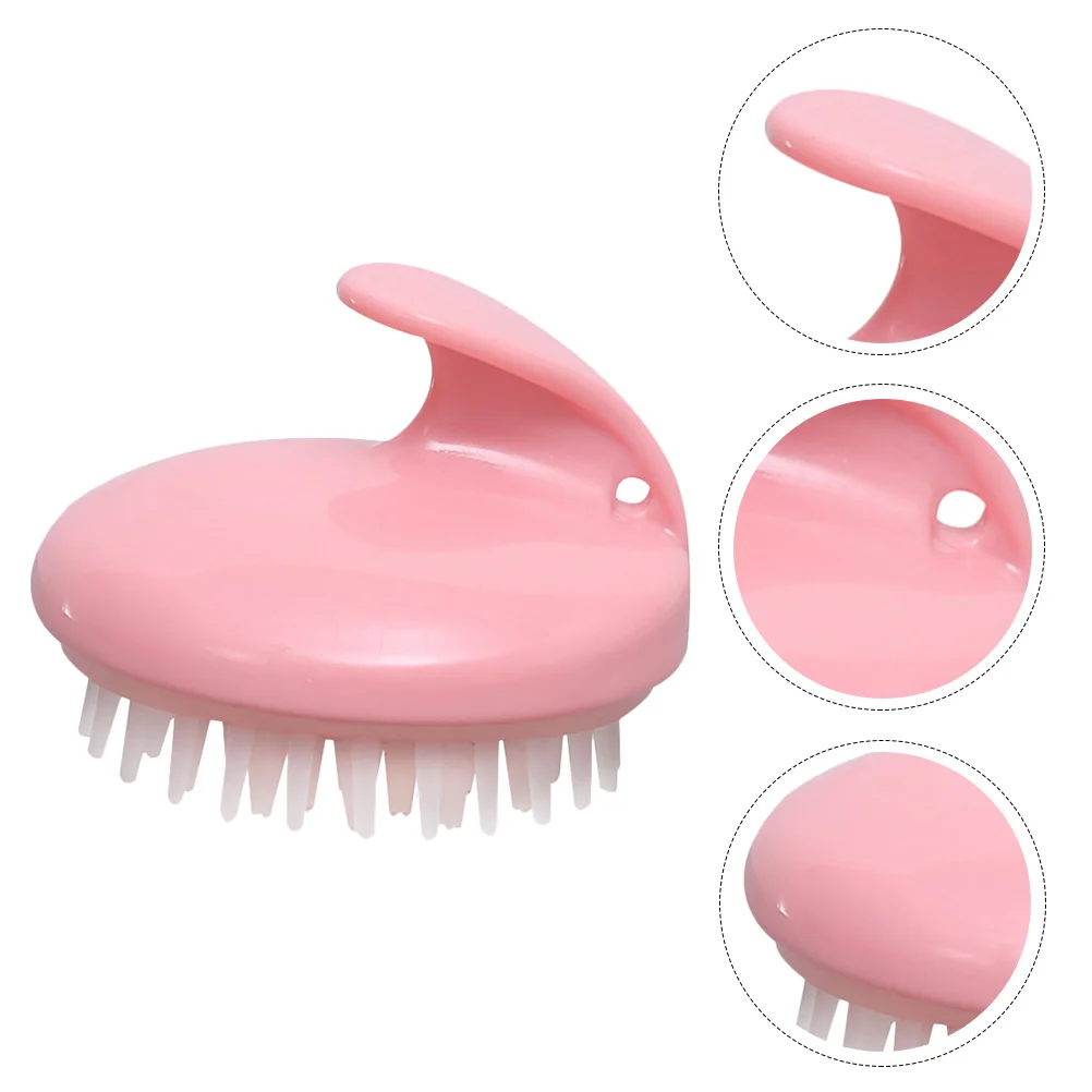 

Hair Scalp Shampoo Brush Manual Scalp Brush Silicone Bristles for The Scalp Exfoliate and Remove Dandruff ( )