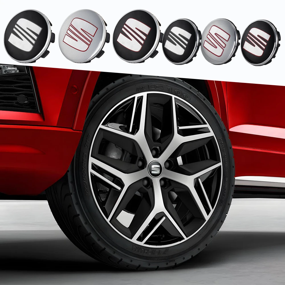20/40 шт. 55/63 мм автомобильные значки центральные крышки колес колпаки ступиц для Seat