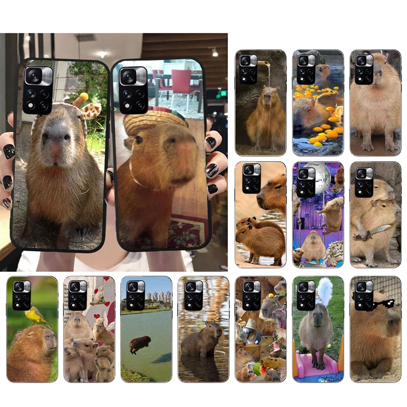

Cute Animal Capybara Phone Case for Xiaomi Redmi Note 12 Pro 11S 11 10 Pro 9Pro Note9 10S Redmi 10 9C 9A Funda