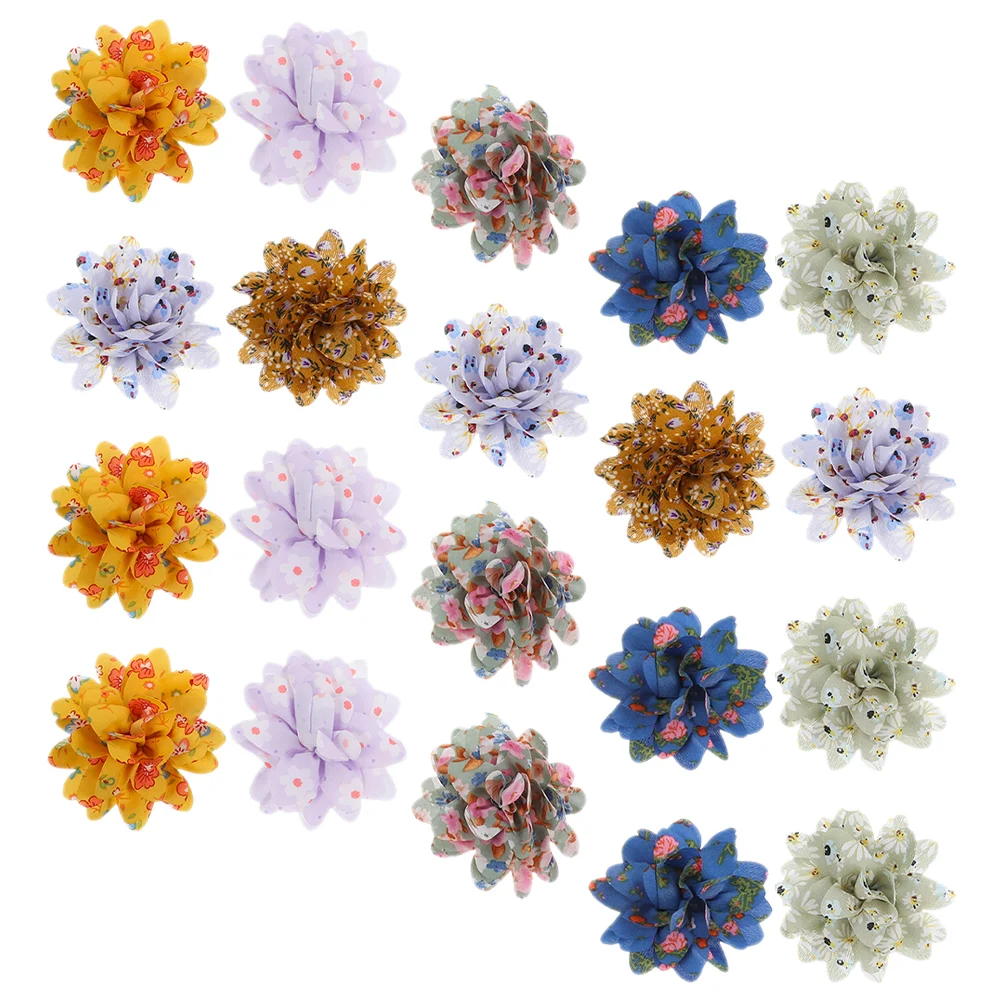 

20 Pcs Puppy Collar Dog Bow Pet Decoration Party Cosplay Lace Flower For Flowers Cat