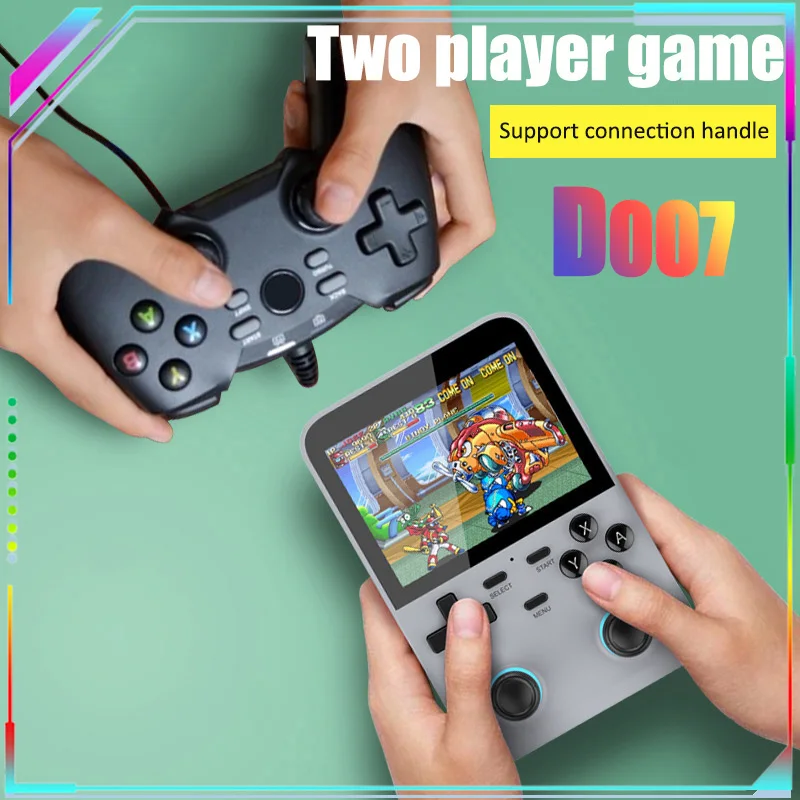 3d-стерео звуковой эффект D007, Классическая аркадная игра, 3,5 дюйма, экран высокой четкости, портативная игровая консоль высокой производительности, подарок для мальчиков