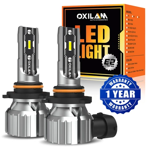 OXILAM 2 шт. Canbus 9005 HB3 светодиодные фары противотуманные фары супер яркий белый 6500K лампа дальнего света светодиодная лампа для 12 В автомобиля авто ZES чип