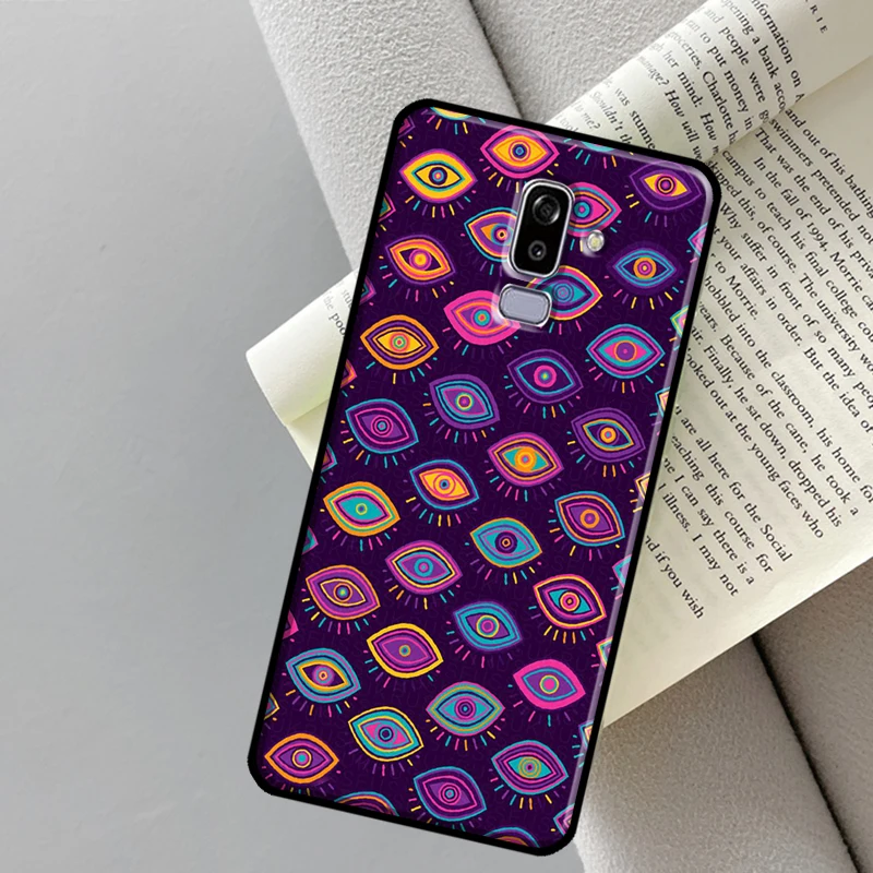 Фото Nazar Boncuğu чехол сглаза для Samsung Galaxy J4 J6 Plus A6 A7 A8 A9 J8 2018 A3 A5 J1 2016 J3 J5 J7 2017 чехол №4