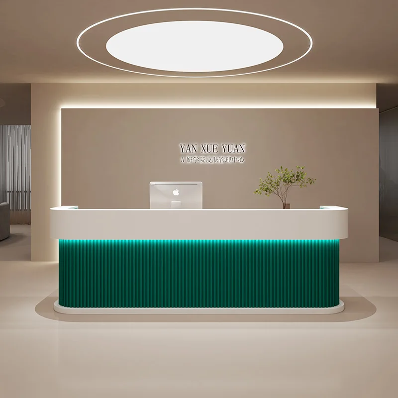 Эстетическая стойка регистрации салон стеклянный стол Pulpito профессиональный