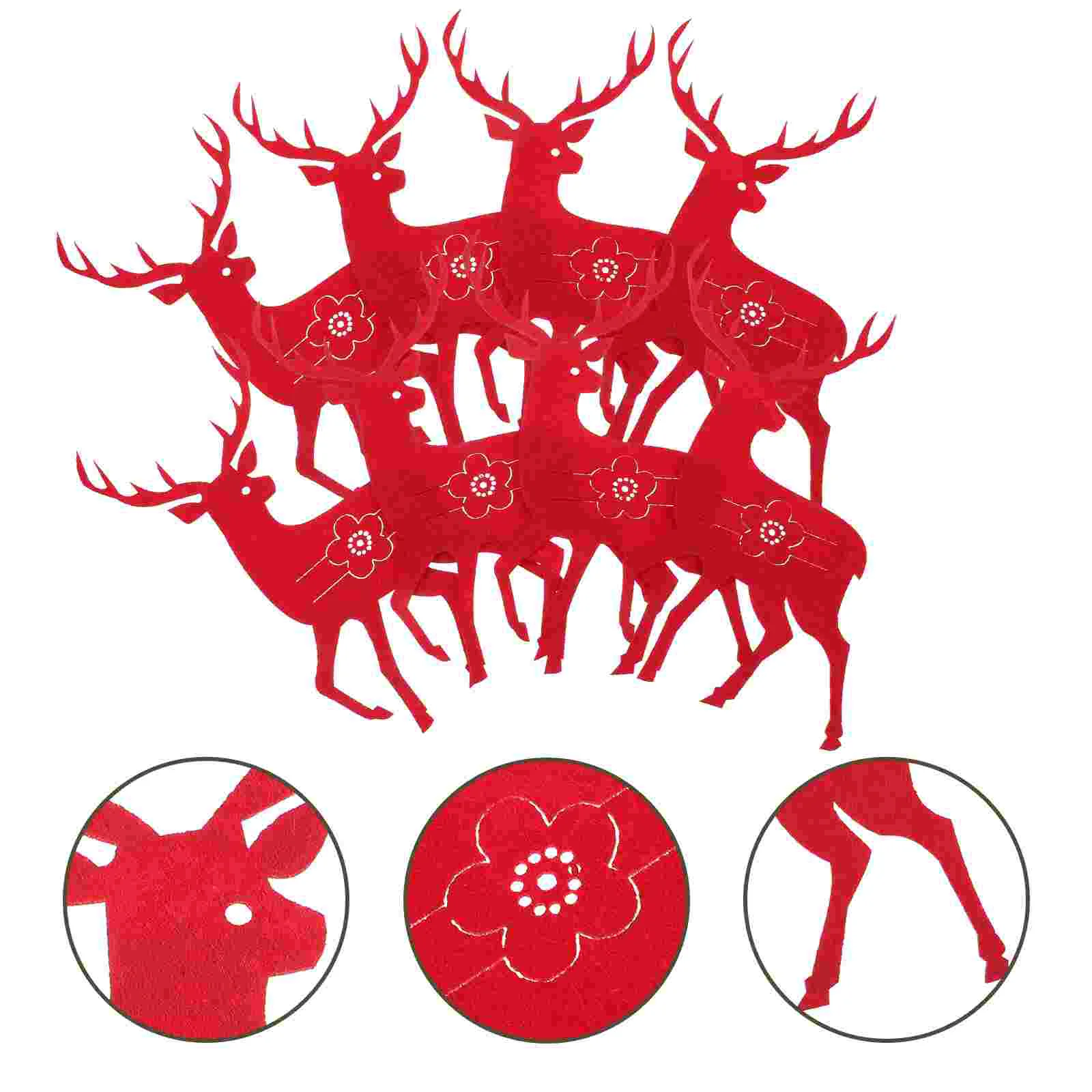 

Christmas Tableware Holder Silverware Bag Holders Decor Cutlerytable Elk Bags Flatware Party Cover Dinner Utensil Pockets