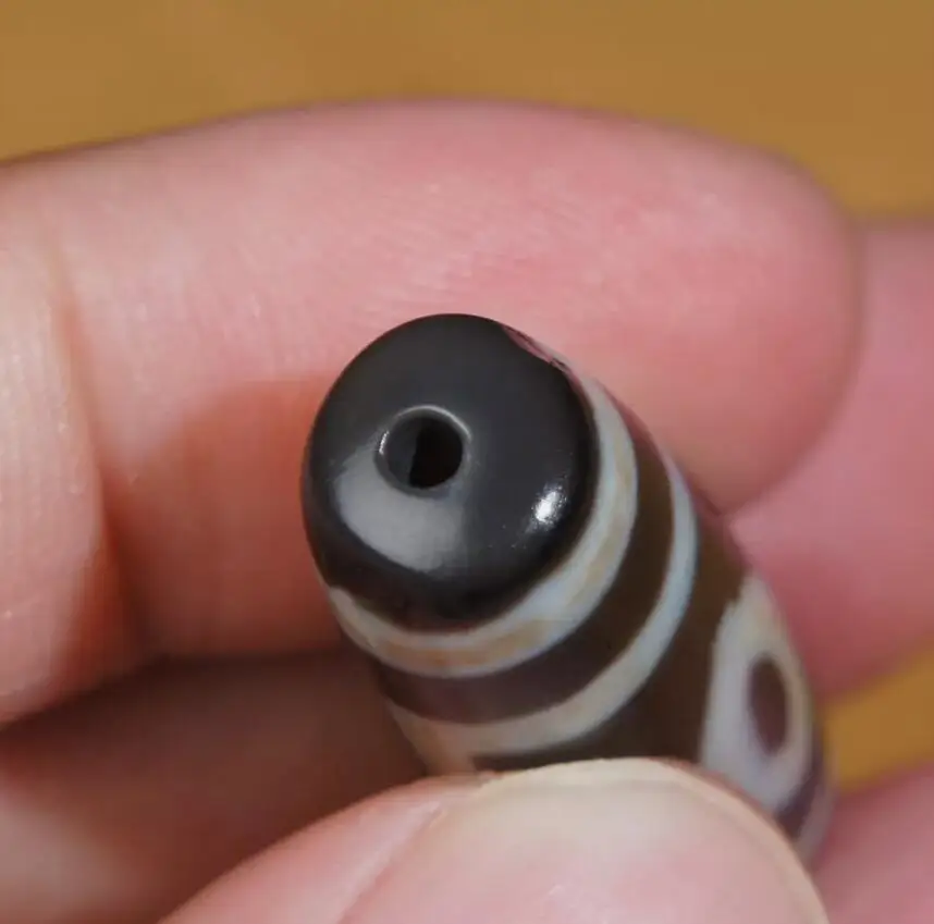 Высокой жирности древние тибетские бусины DZI Старый Агат 2 глаза тотемный Амулет