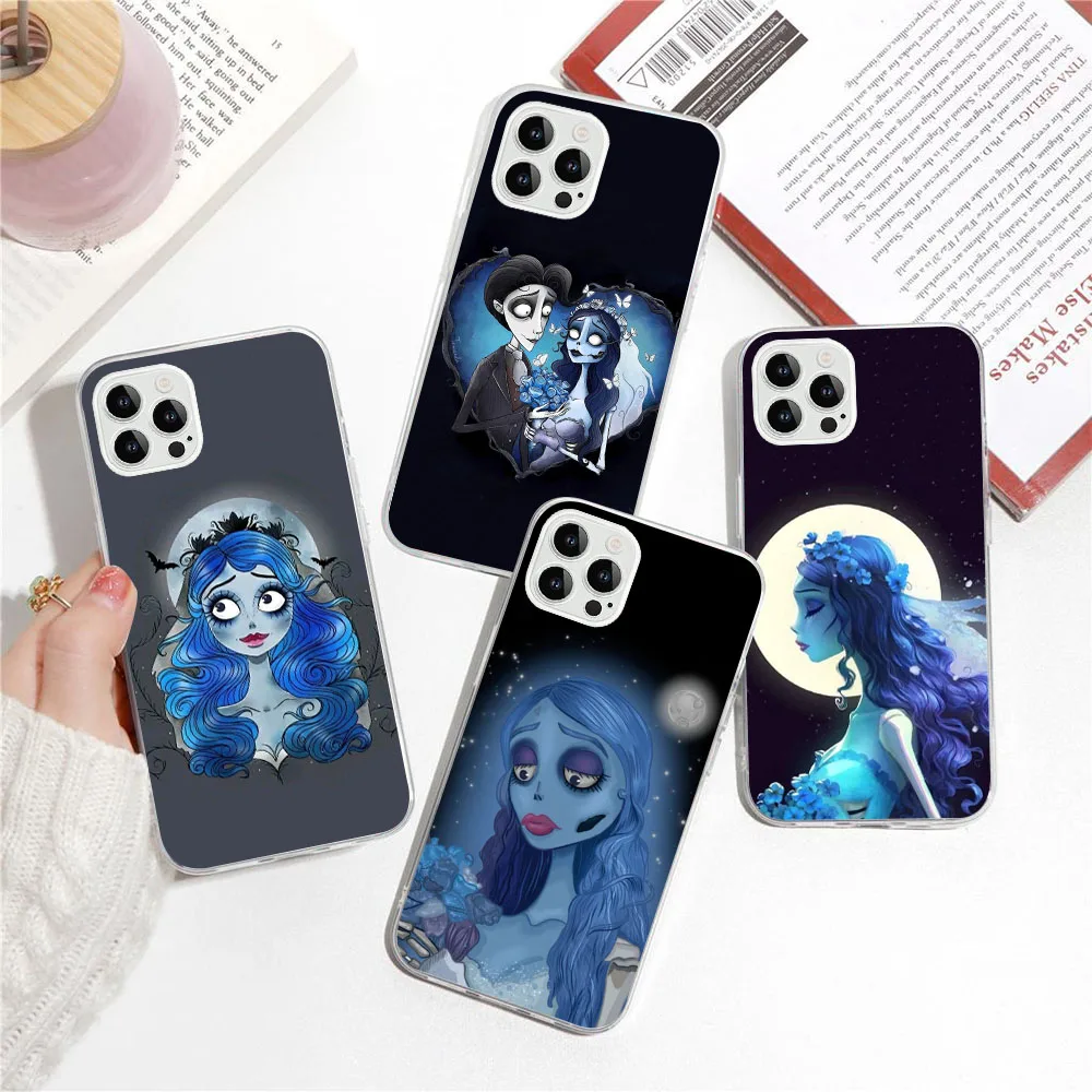 BK-11 Corpse Bride Silicone Case For Moto E20 E30 G24 G5 G5S E6 E6S E6i E7 E7i G10 Play GO Plus Power