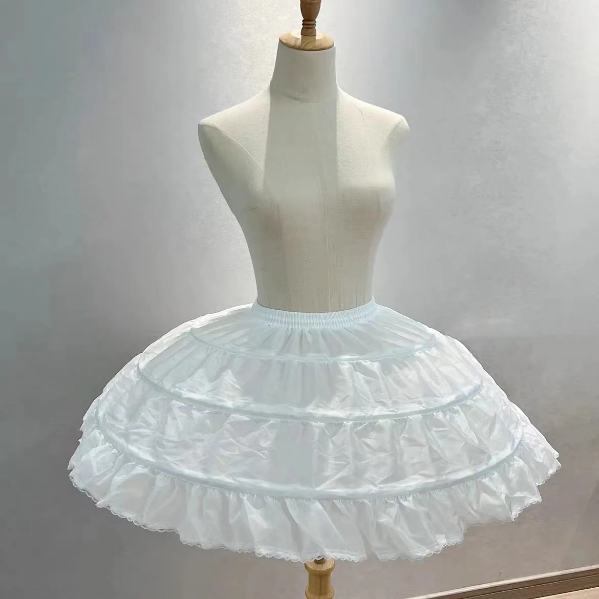 

Новинка 2023, пышная Нижняя юбка с 3 кольцами для девочек, балетная юбка в стиле "Лолита" с эластичным поясом, детская бальная юбка в стиле кринолина, Нижняя юбка, Женская юбка