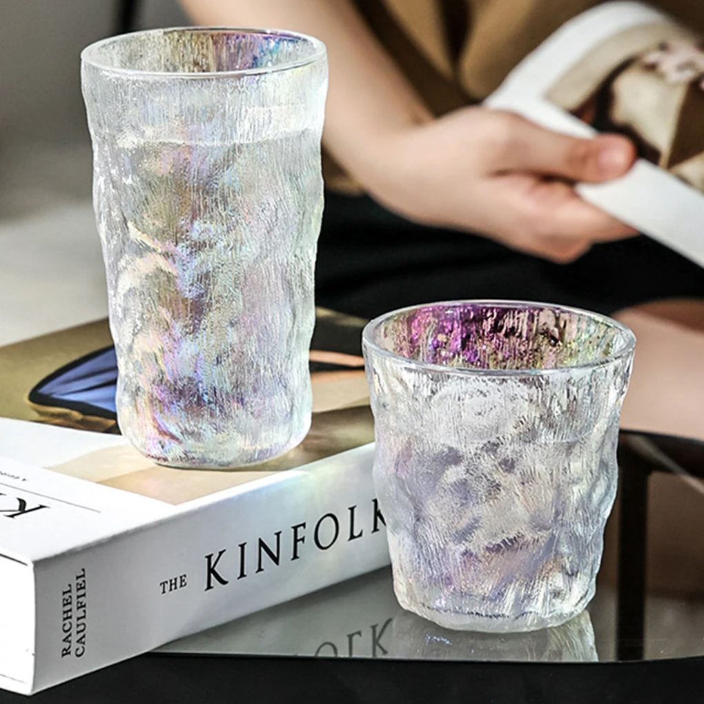 

Transparent Glass Cup Beautiful Drinkware Milk Mug Container Juice