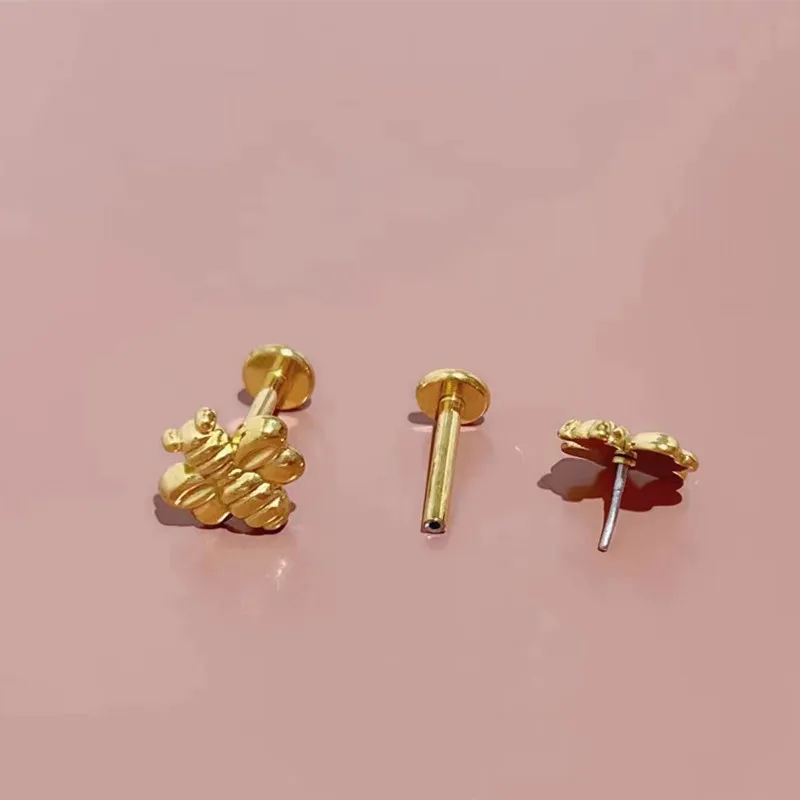 50 шт. ювелирные изделия для тела 16 г x 8 мм пчелиное перо хирургическая сталь