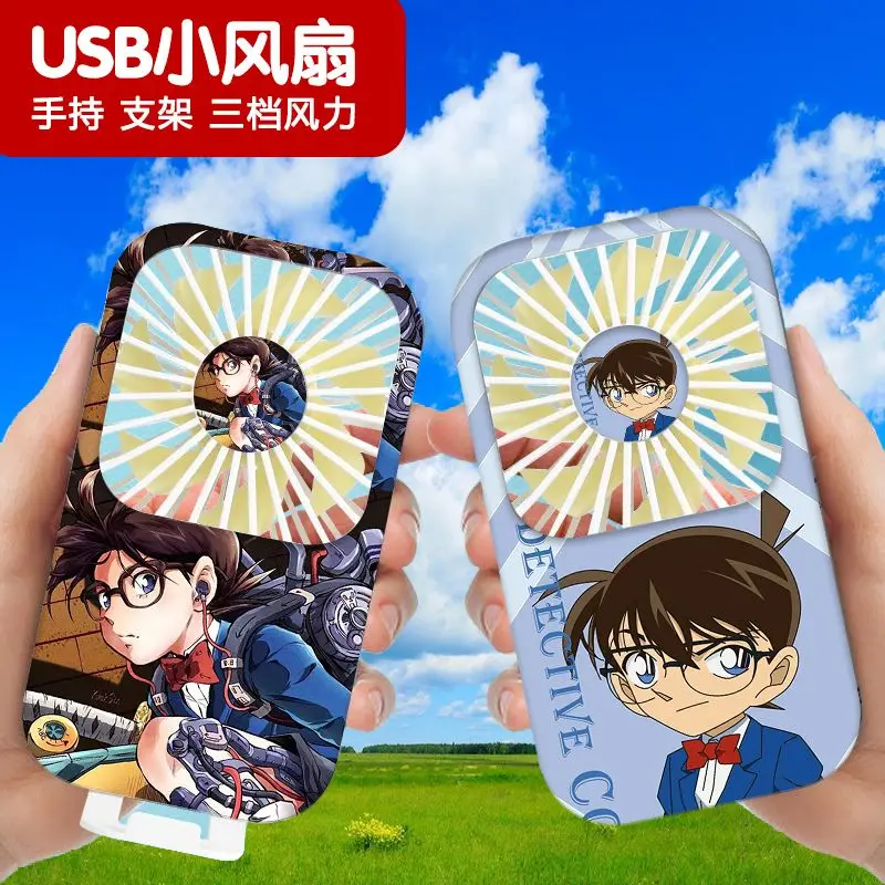13x7 см аниме Детектив Конан Usb вентилятор мультфильм портативный Перезаряжаемый