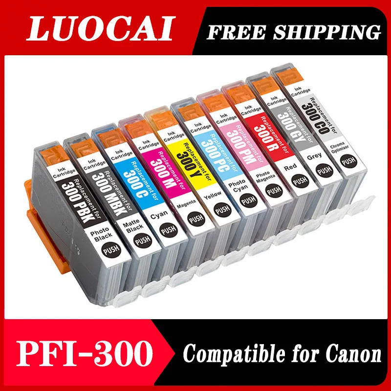 

NEW PFI300 PFI-300 PFI 300 Premium Compatible Color Inkjet Ink Cartridge for Canon PFI300 Ink cartridge