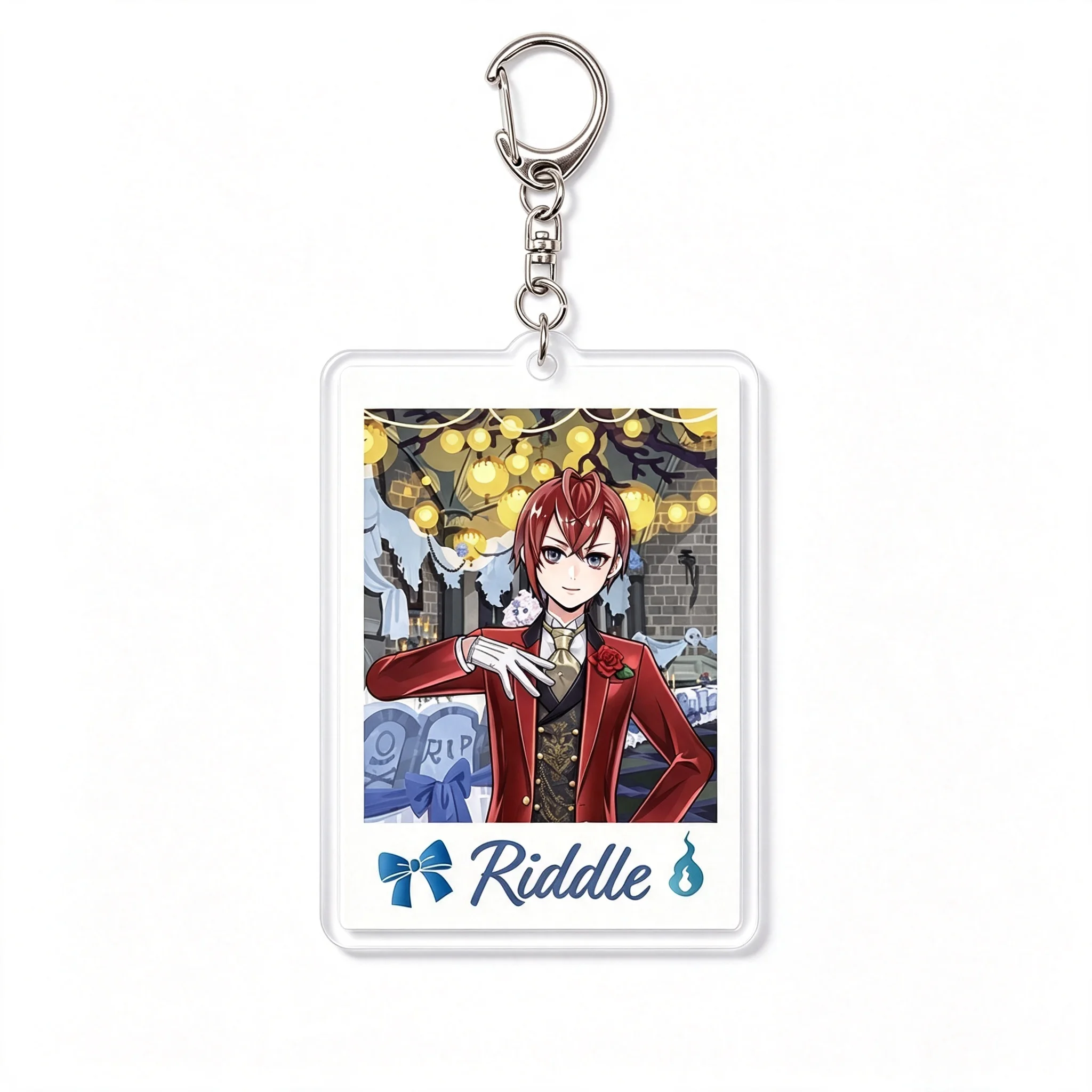 Фото Извращенная брелок для акриловых ключей LEONA FLOYD AZUL JACK RUGGIE TREY KALIM COSPLAY ANIME MODEL PLATE 6CM №4