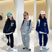 girls suit sweatshirts pants cotton 2pcssets%c2%a02022 loose spring autumn thicken high quality sports sets kid baby children cloth