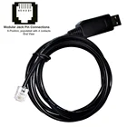 Кабель-адаптер FTDI FT232RL RS232 USB к RJ11 RJ12 6P4C, кабель связи для CTC CONTROL TECHNOLOGY CORPORATION PLC IO 2880A 2880B