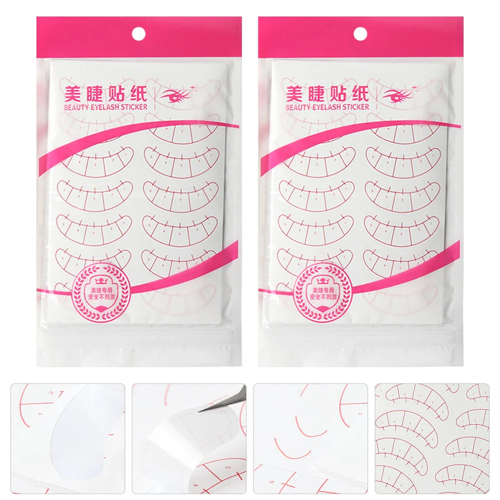 

Eyelashes Sticker Eye Eyelash Stickers Positioningmapping Lash Tips Extension Isolated Grafted Sheets Pad Isolation Beauty