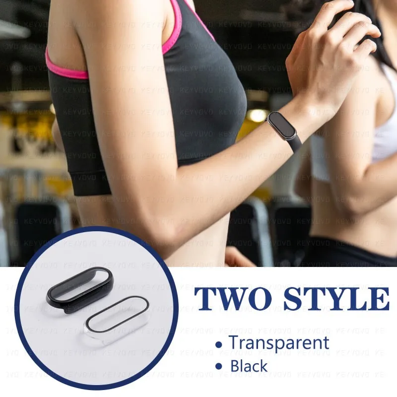 10D Film Glass Case For Xiaomi Mi band 7 6 5 4 3 Tempered Screen Protector Hard PC Bumper Overall Protective Cover - купить по