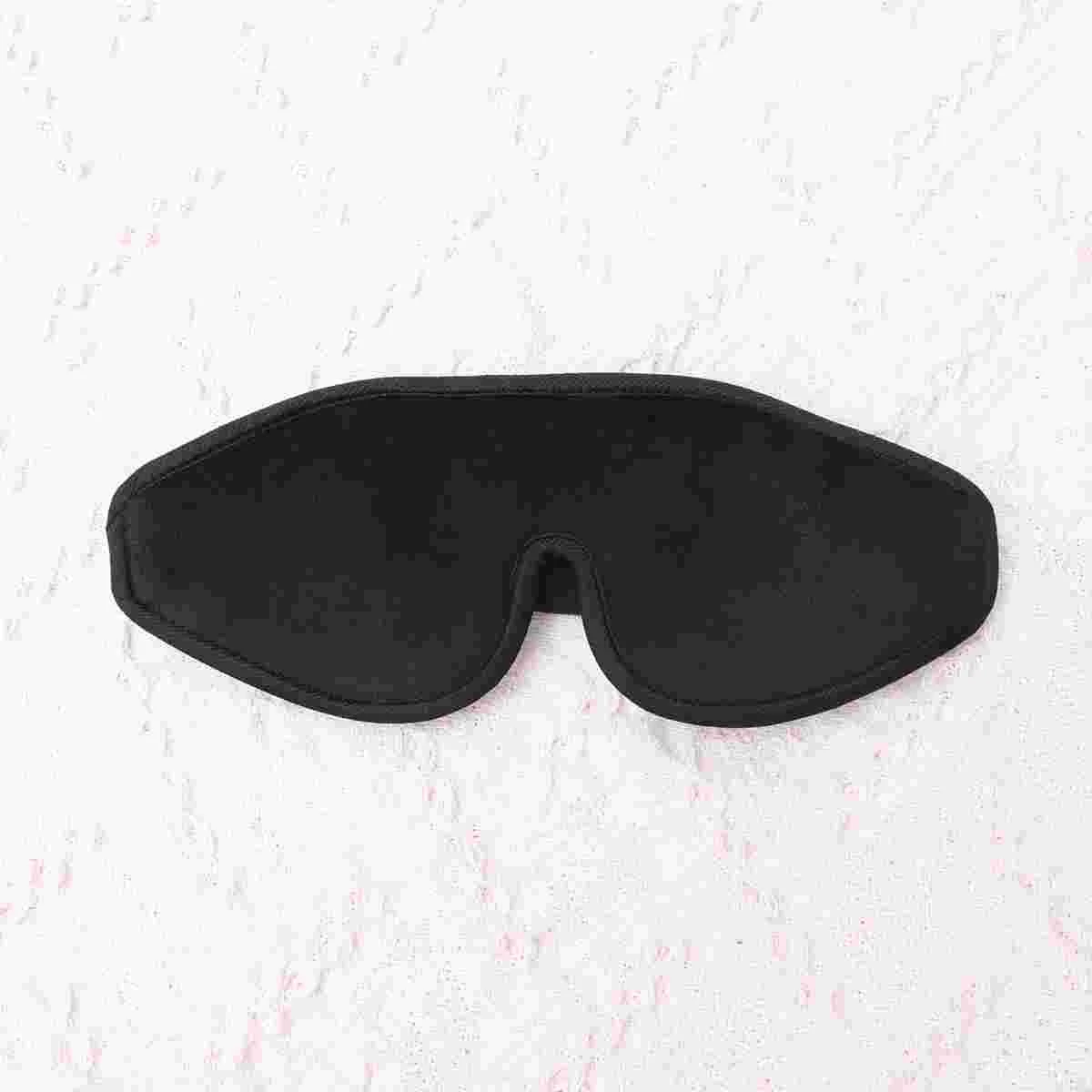 

Eye Sleeping Cover Night Blindfold Travel Plush Eyewear Blackout Silk Shading Blindgold Masks Women S Mens Patch Shades Black