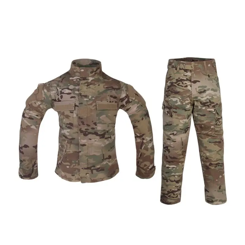 Emersongear Tactical Combat Uniform Set For 6Y-14Y Children Sports Suit For Kids Shirts Pants Tops Trousers Hiking Training MC