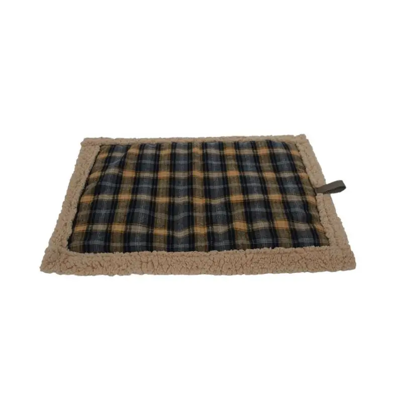 Non-electric Plaid Pet Heating Pad Super Soft Comfortable Pa